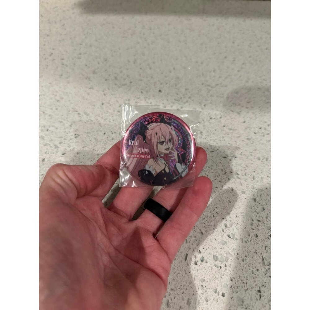 Bandai Seraph of the End Capsule Can Badge Collection Krul Tepes #2